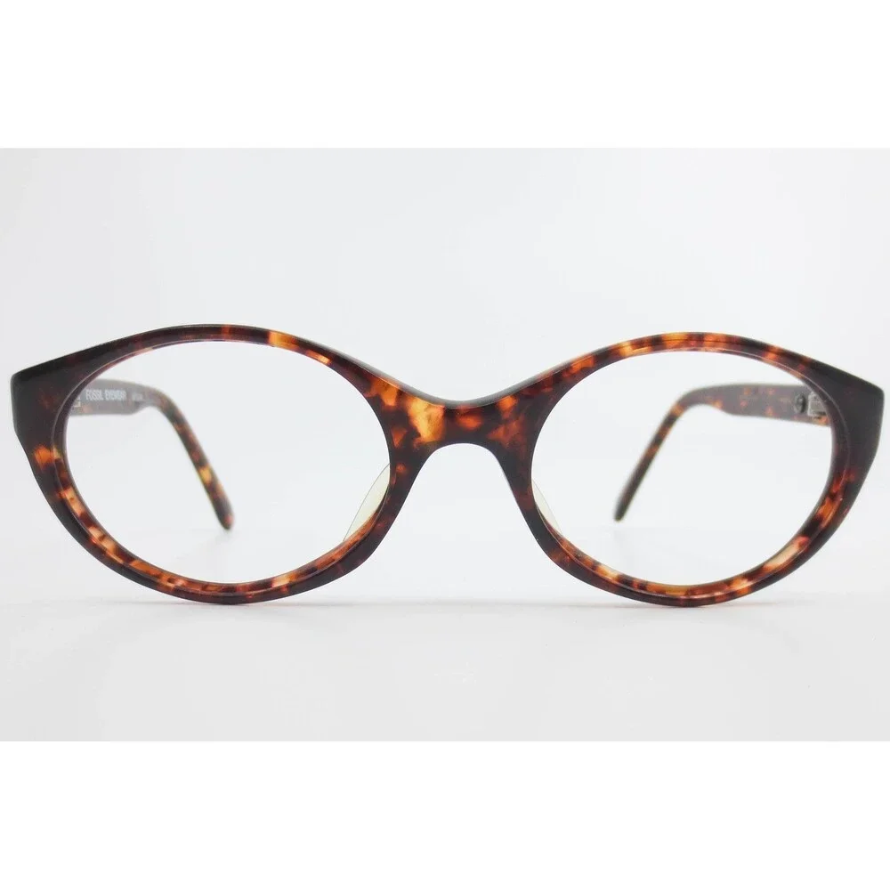 Fossil Eyewear Jessie Oval Tortoise Shell Brown Full Rim Eyeglass Frames 39736